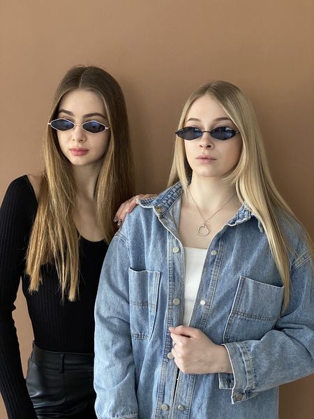 Окуляри сонцезахисні жіночі ромби на мале обличчя 1022 фото
