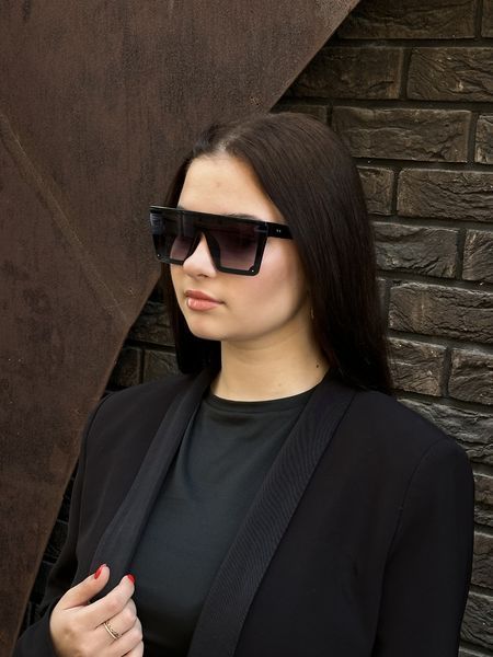 Окуляри маска сонцезахисні жіночі 3493 фото