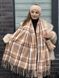 Шарф жіночий тепленький палантин в клітинку Cashmere бежевиий 1964817497 фото 1