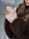 Женские тепленькие перчатки митенки Teddy, перчатки без пальцев молочные 2787427126 фото